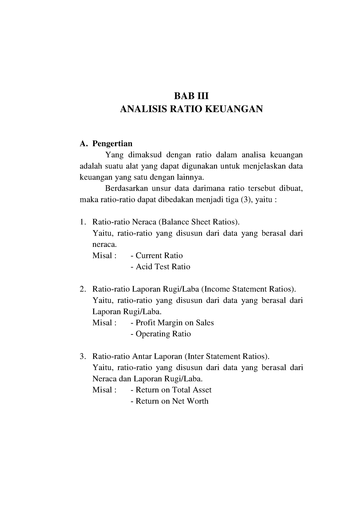 Dasar Dasar Manajemen Keuangan-28 - BAB III ANALISIS RATIO KEUANGAN A ...