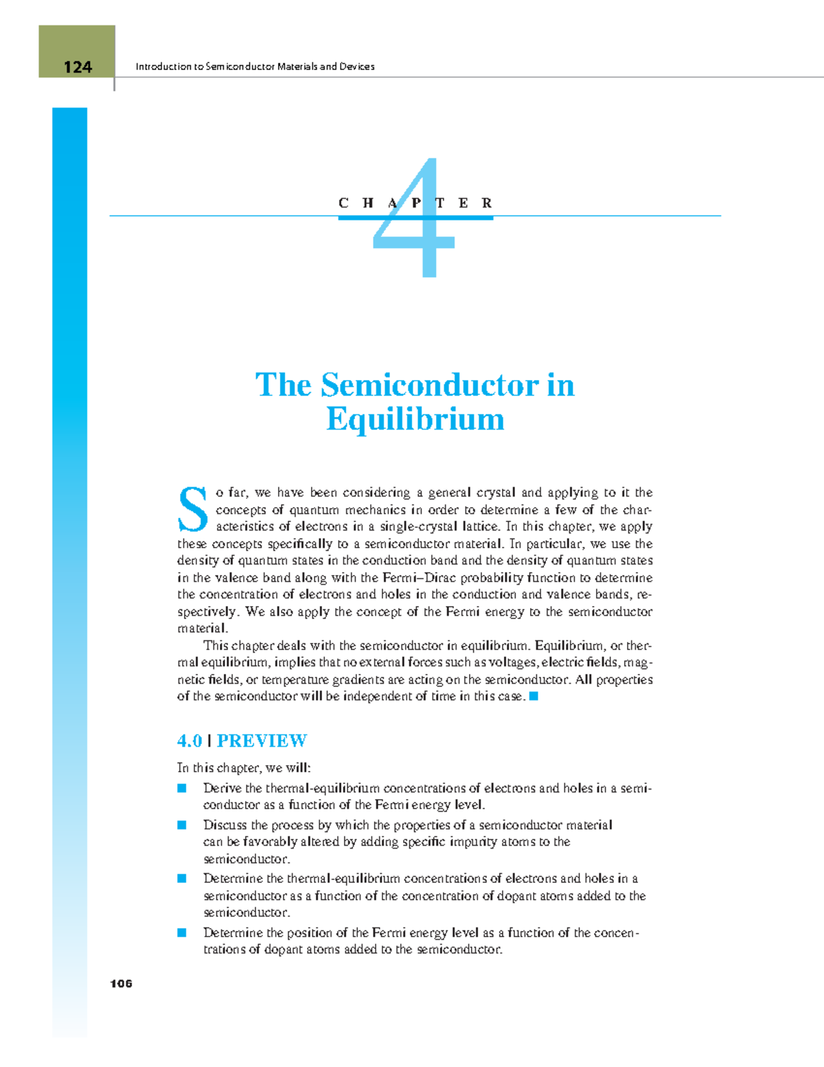 ELEC321-Chapter 4 - Lecture notes 4 - 106 4 The Semiconductor in ...