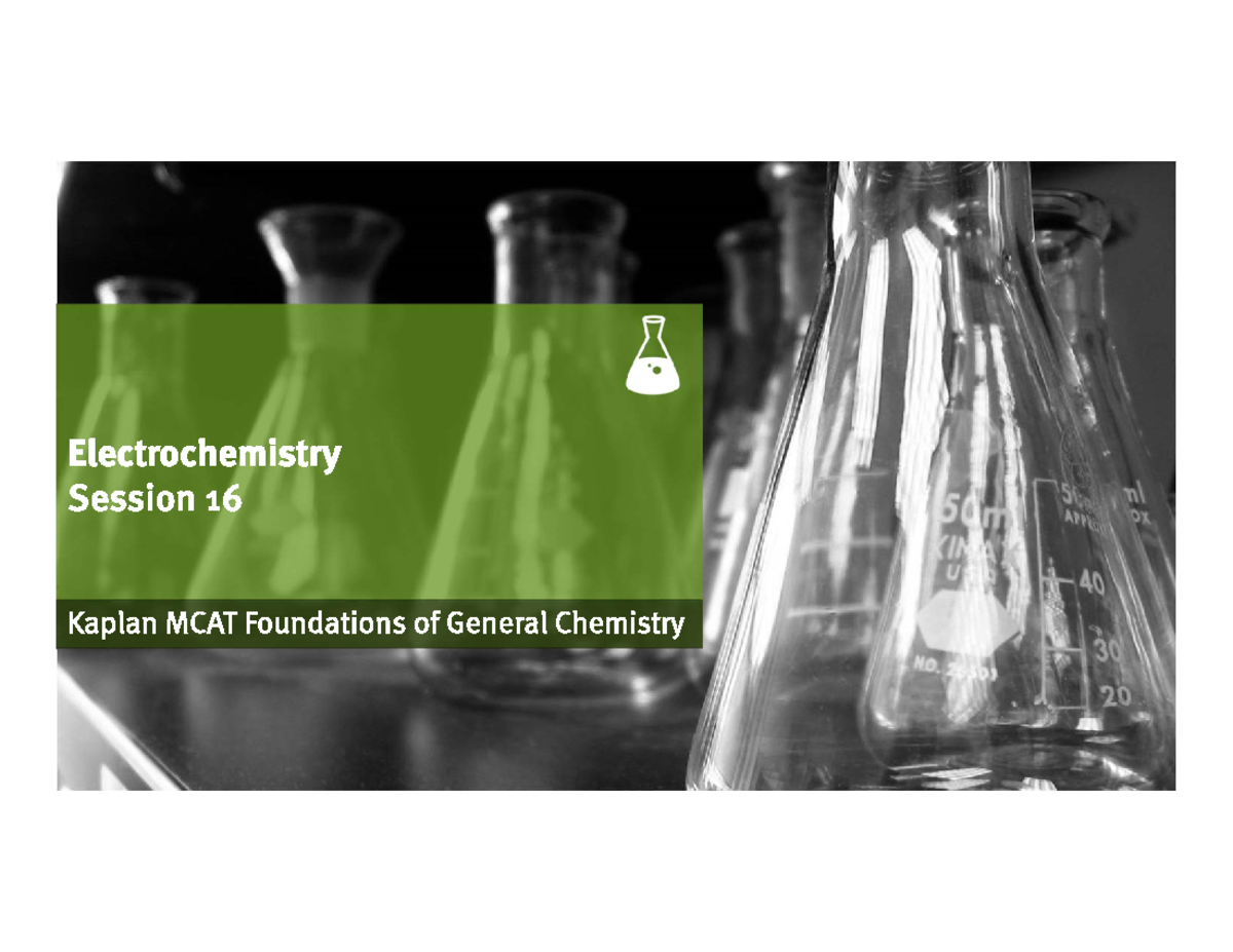 Gen Chem Session 16 Electrochemistry Handout Blank Cu 2+(aq) + 2e −