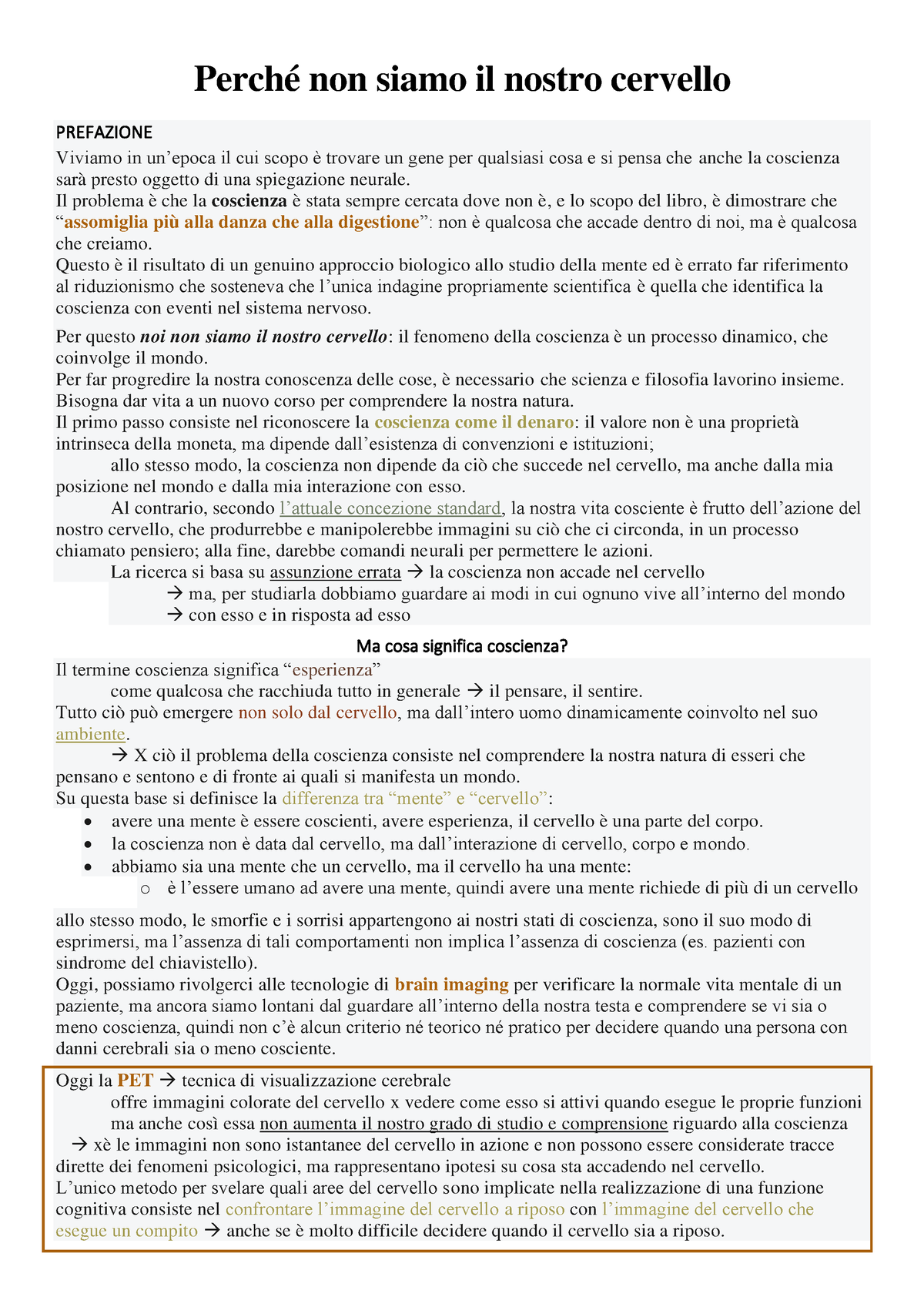 Riassunto:L'uomo che scambiò sua moglie per un cappello parte 2 -  Psicologia Generale - Studocu