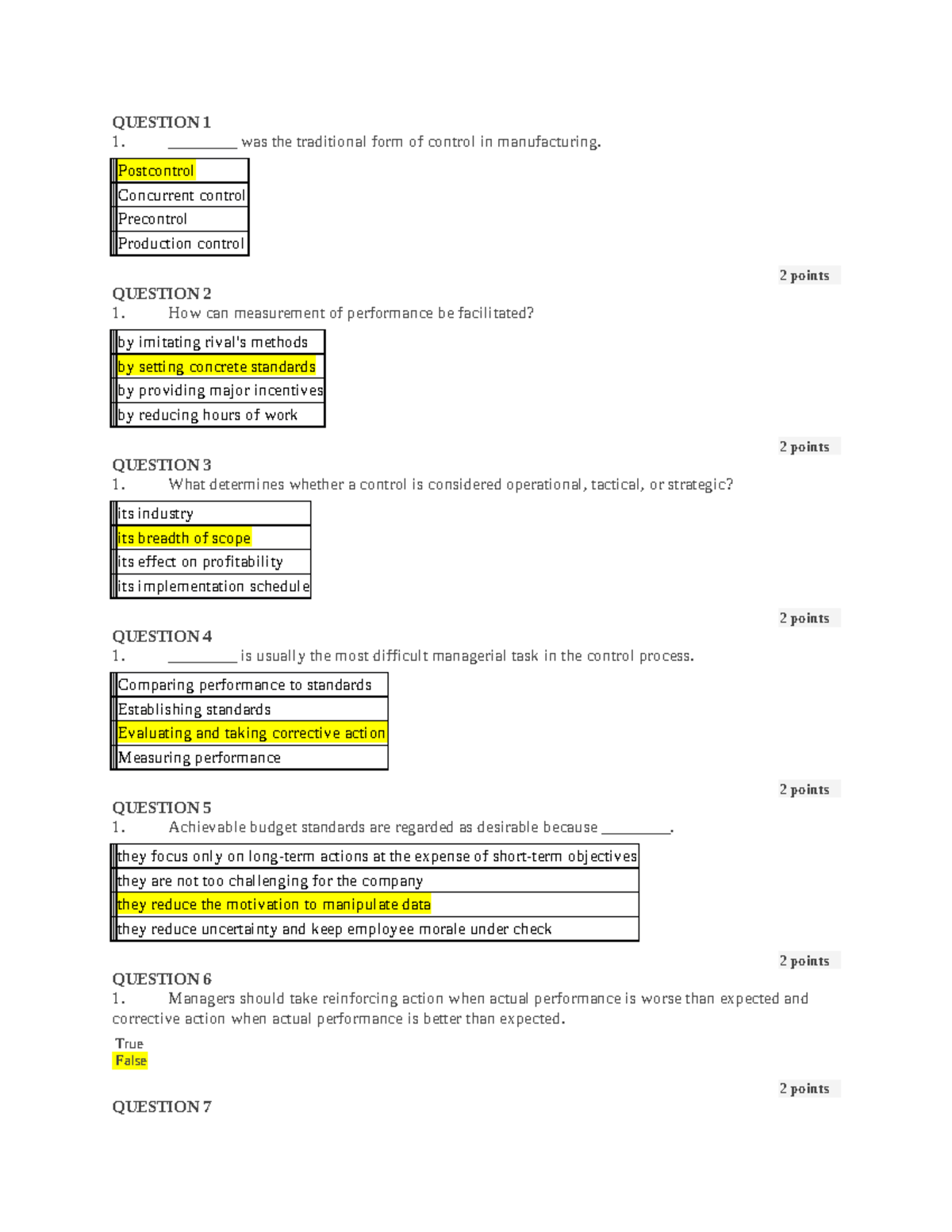 Exam 3 II - M/C with answers and summaries - QUESTION 1 ________ was ...