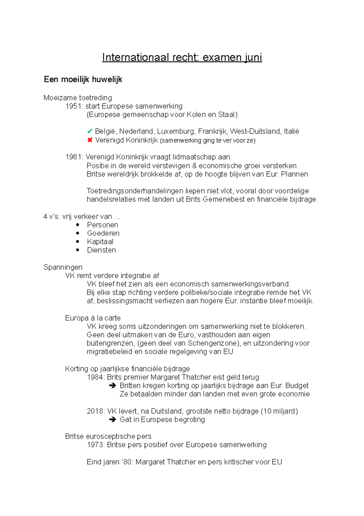 Internationaal Recht - Samenvatting Brexit - Bedrijfsmanagement ...