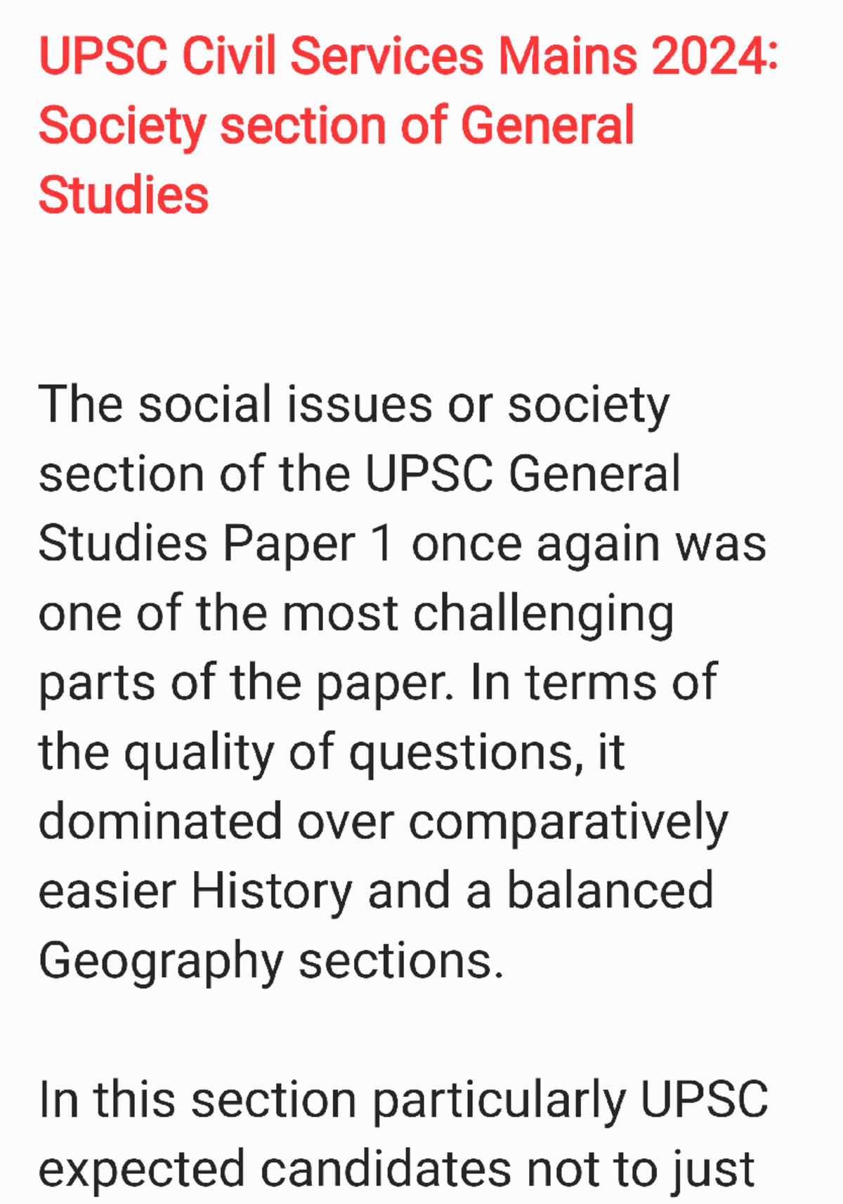 Society CSE Mains 202 4 - Dhb gijjh - UPSC Civil Services Mains 2024 ...