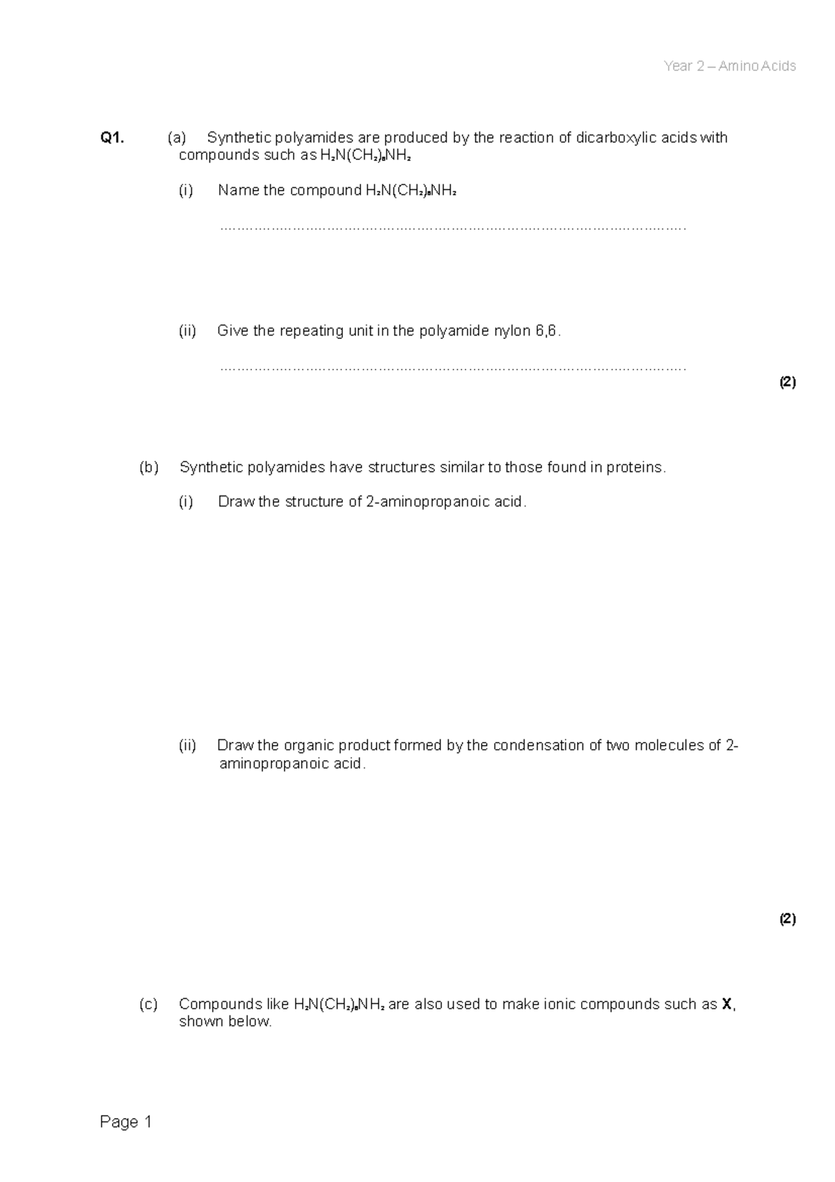A51F8CCE807CC34B879E90774 B3D447C - Q1. (a)compounds such as H ...