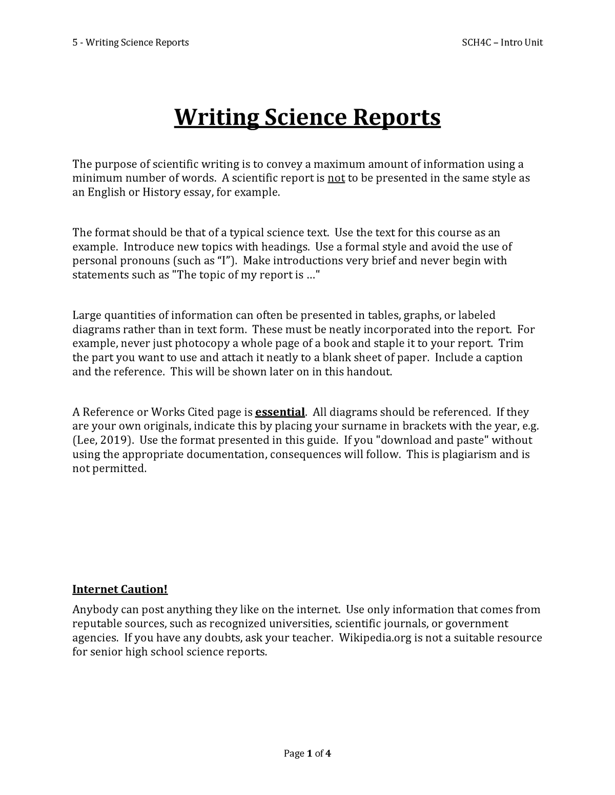 report writing in social science research