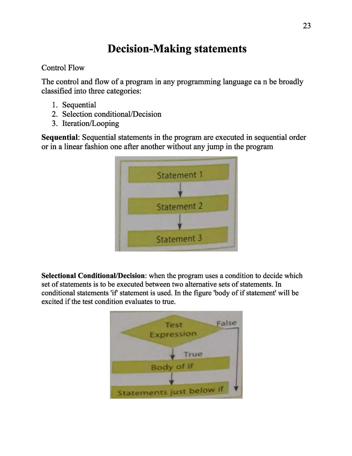 Decision-Making Statements - Python Programming (P2 Python) - Studocu