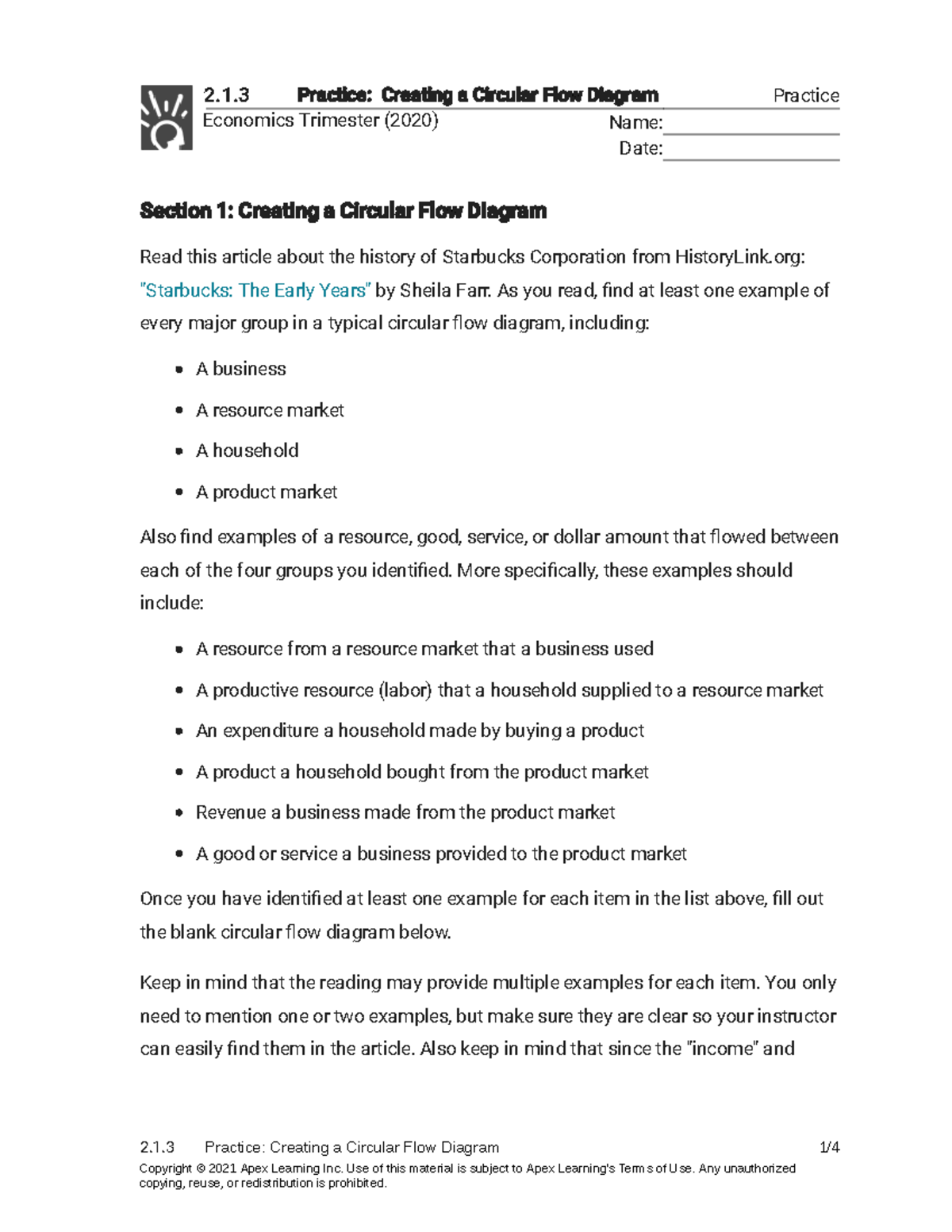 What Does Circular Flow Diagram Mean In Economics