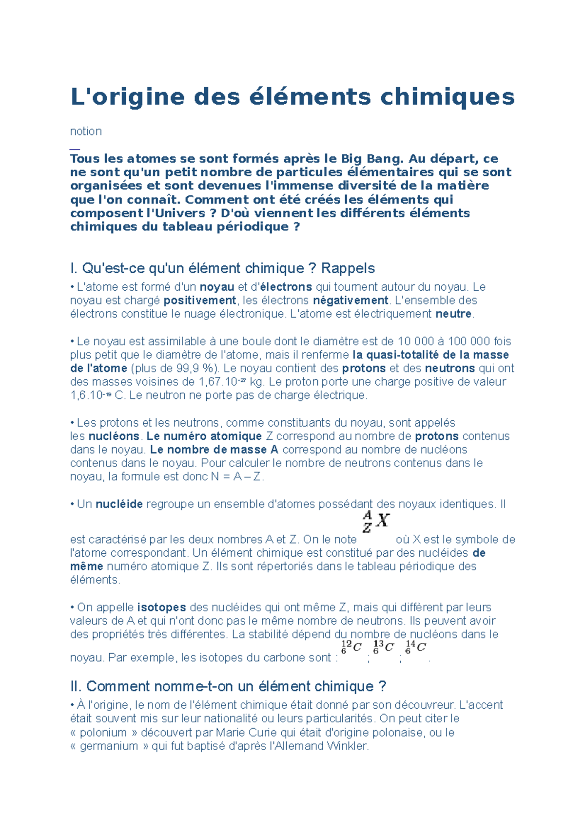 Les Éléments Chimiques Origine – RDKD
