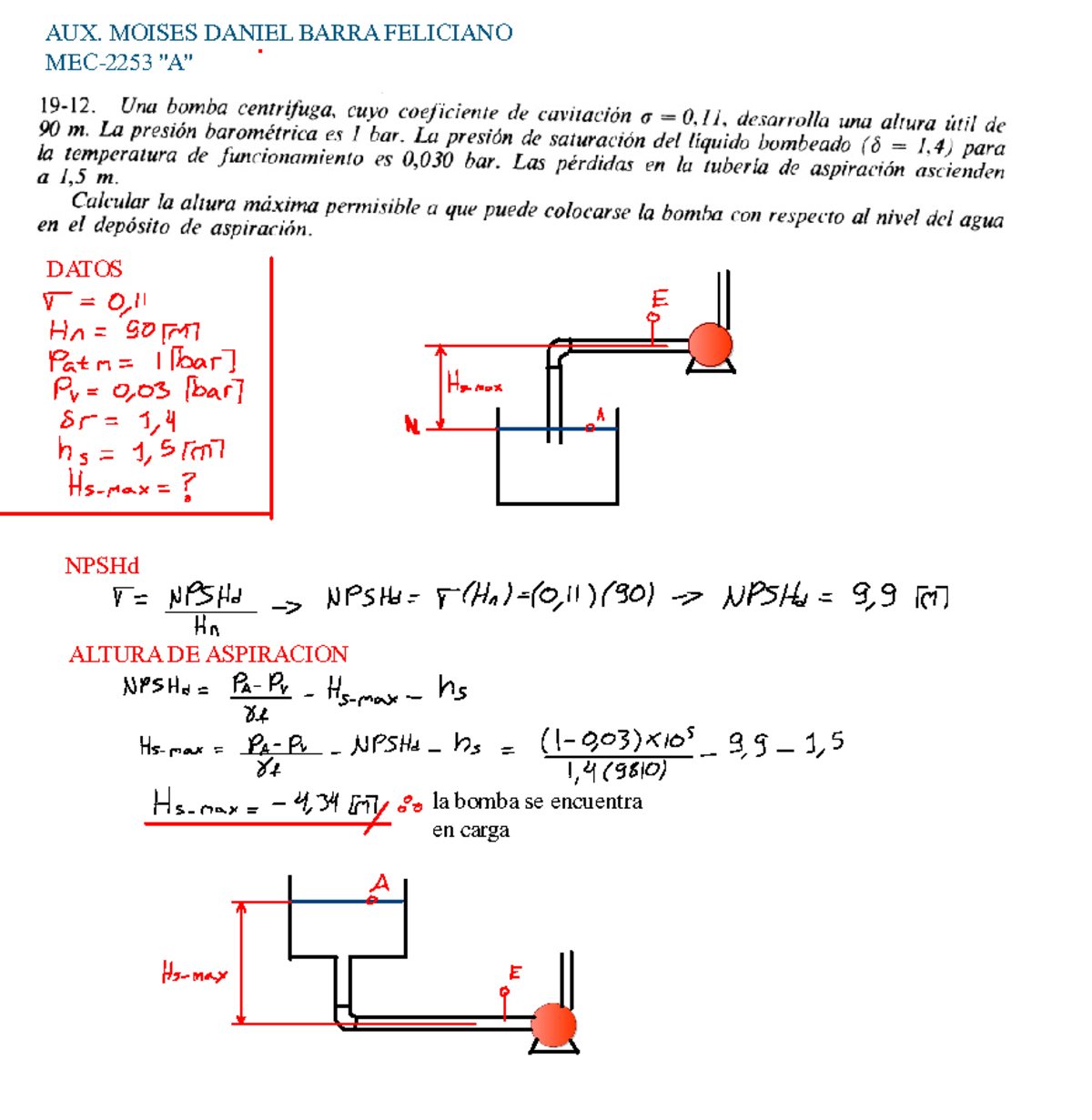 Cavitacion EN Bombas Y Ventiladores - AUX. MOISES DANIEL BARRA ...