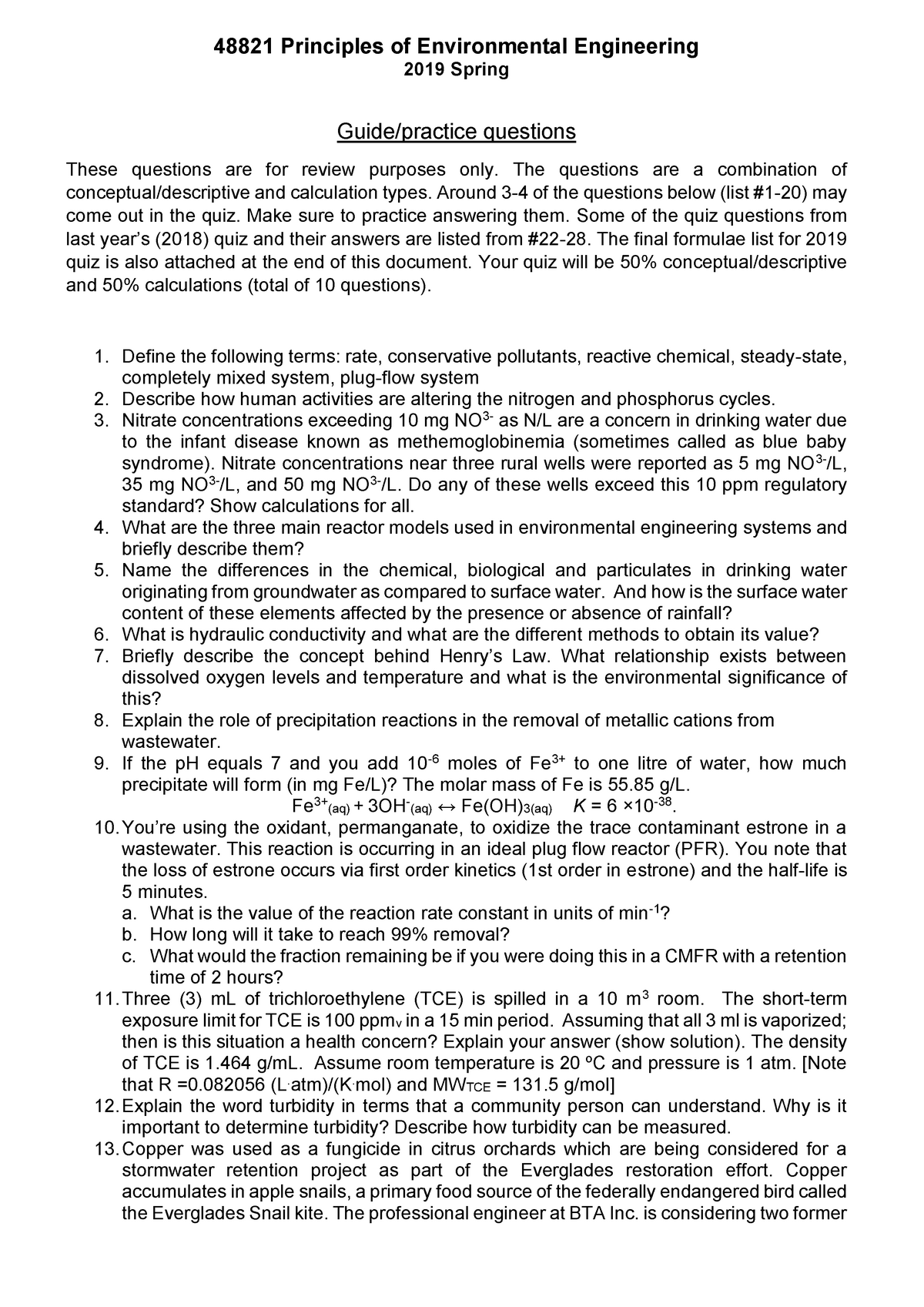 Revision For Quiz 2019 - Warning: TT: Undefined Function: 32 Warning ...