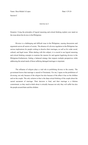 2nd ACT- Mandac, Lariza - Mandac, Lariza Mei B. BSA-2A 2 nd Activity ...