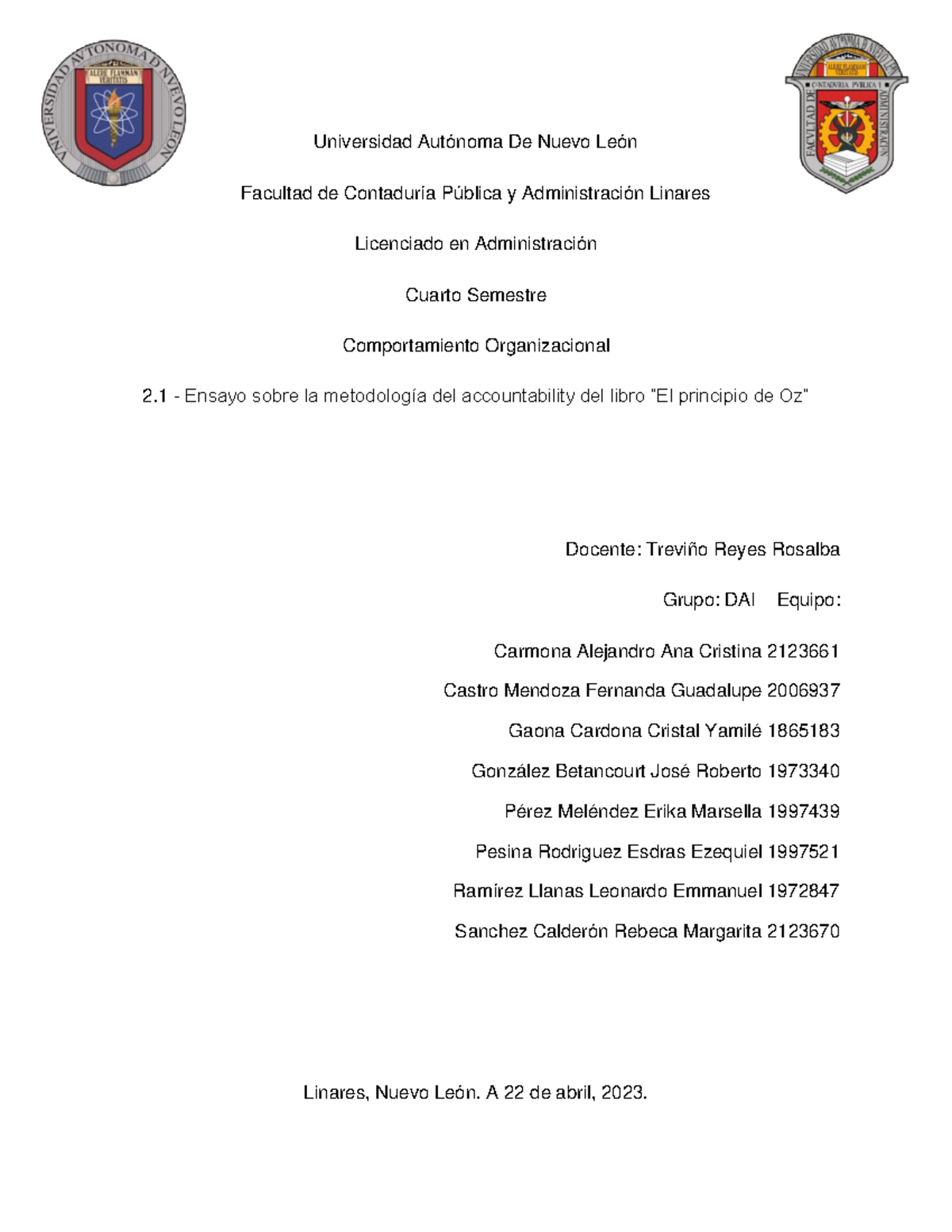 CO EV3.2 EQ4 Ensayo - siu - Universidad Autónoma De Nuevo León Facultad ...