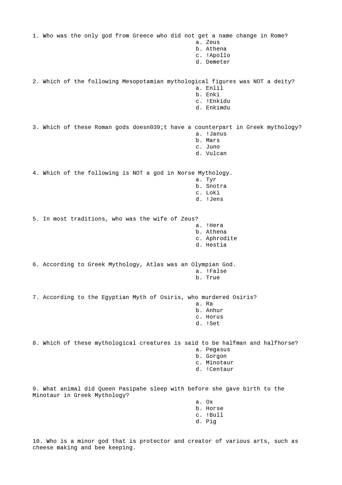 MATH-Problems-2 - Math works - Who was the only god from Greece who did ...