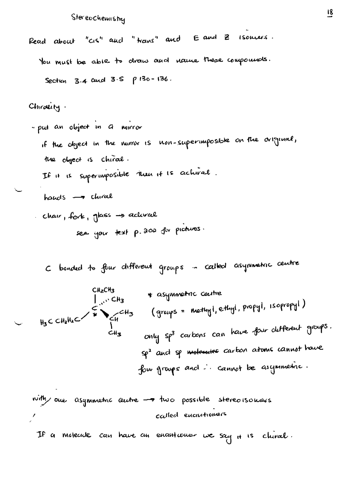 Stereochemistry - CHEM220 - Studocu