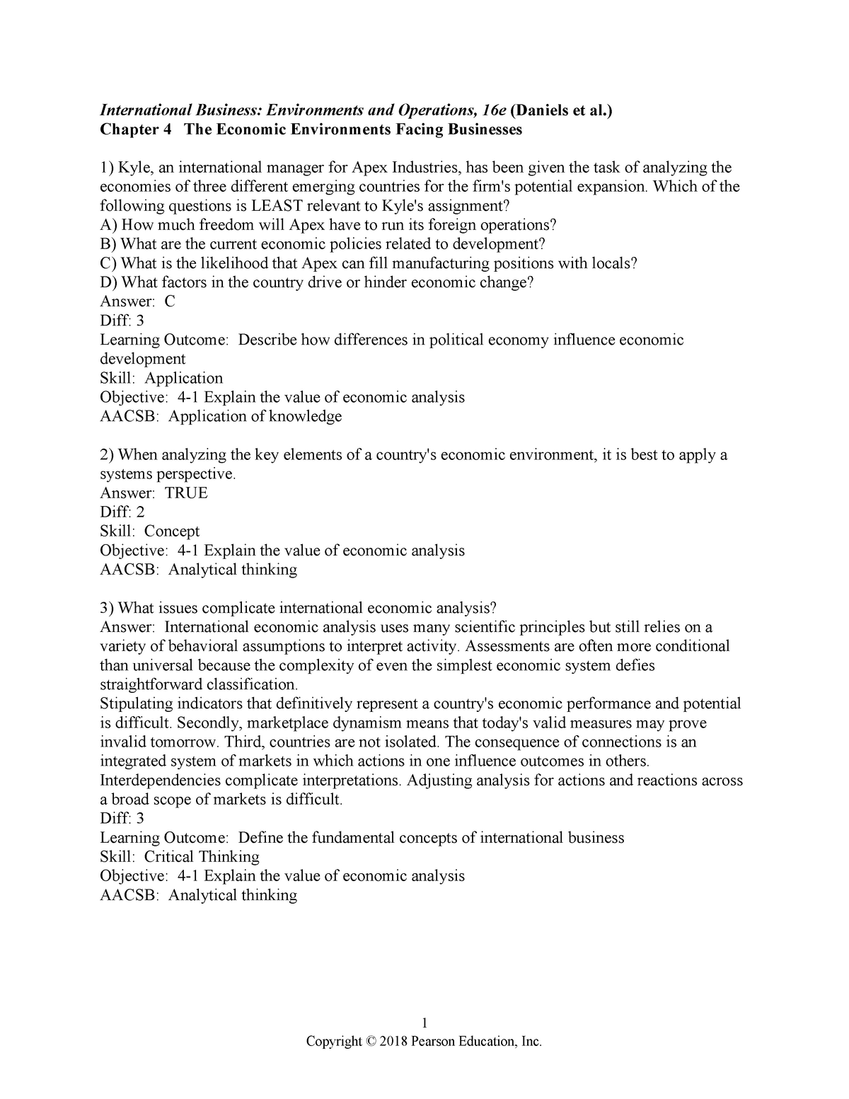 Chapter 04 - International Business: Environments and Operations, 16e ...