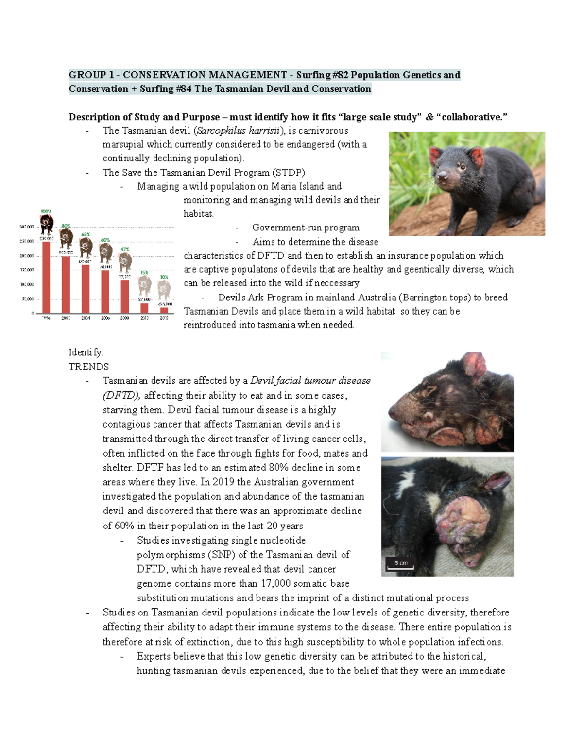 Genetic Research Task 5 - GROUP 1 - CONSERVATION MANAGEMENT - Surfing ...