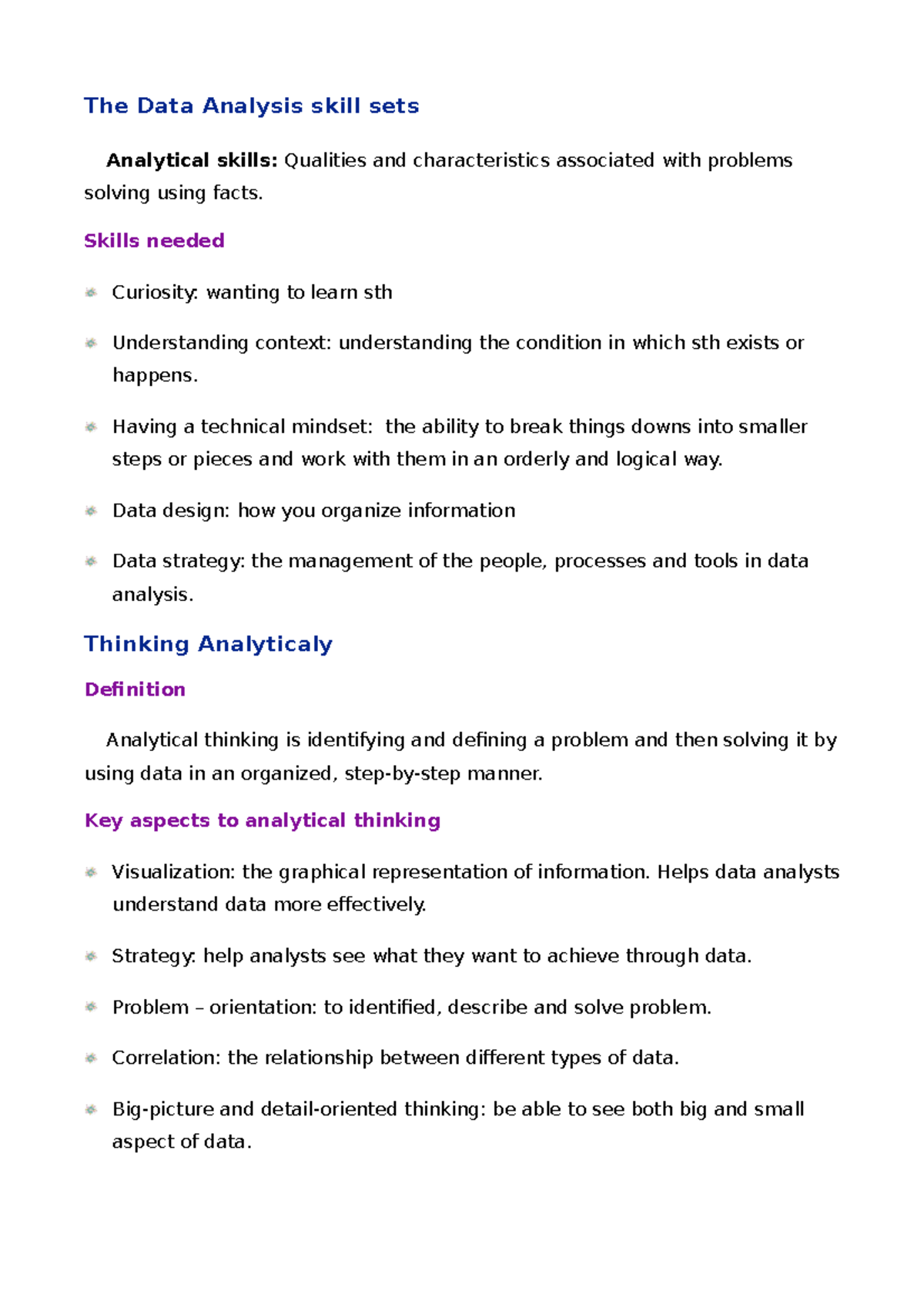 Week 2 - Google's Foundations Of Data - Course 1 - The Data Analysis ...