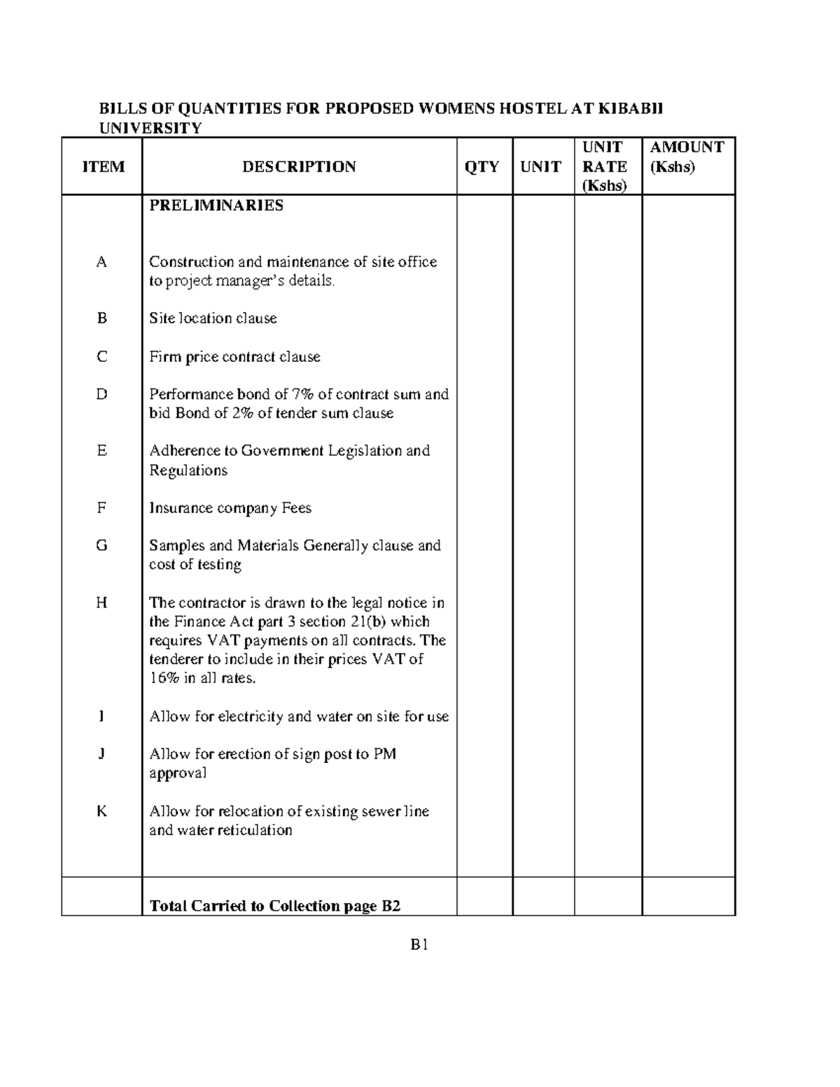 MAIN WorksBQ Designing and Making bill of quantity for house plans