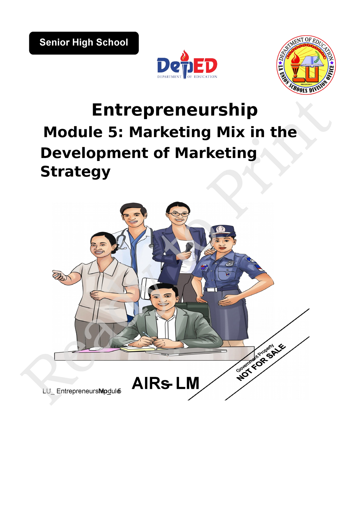 Entrepreneurship Q1 MOD-5 (1) (Auto Recovered) - Senior High School ...