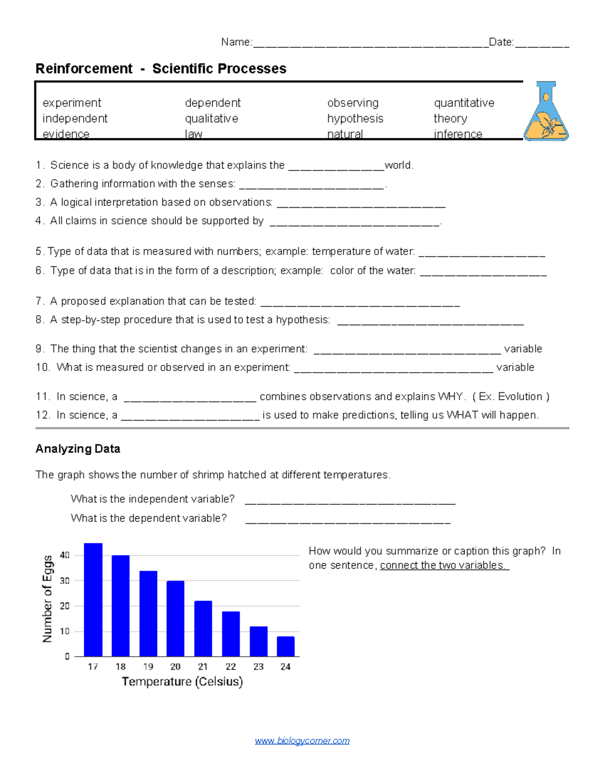 Reinforcement - Scientific Processes-1 - Name ...