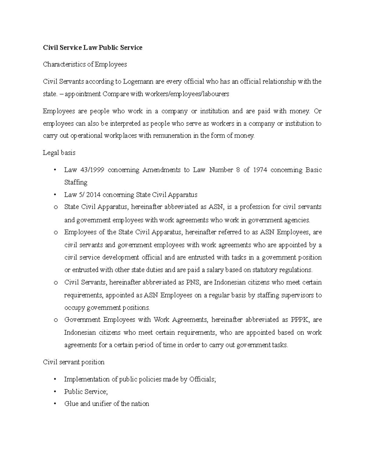 Civil Service Law Public Service Civil Service Law Public Service