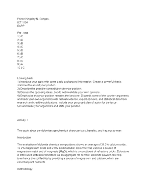 BE-Report - Report for BE.. - Introduction to technology - BEFORE AND ...
