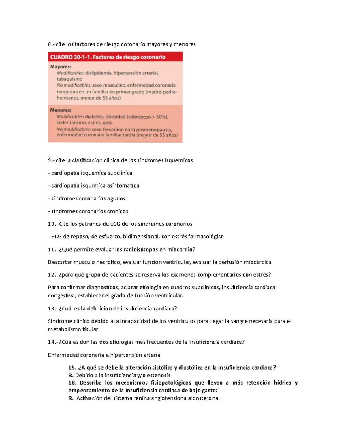 60 preguntas fisio 2 - semiologia de argente alvarez  cite los  factores de riesgo coronario - Studocu