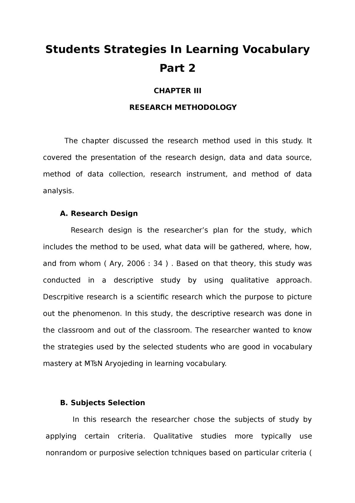 vocabulary learning strategies literature review