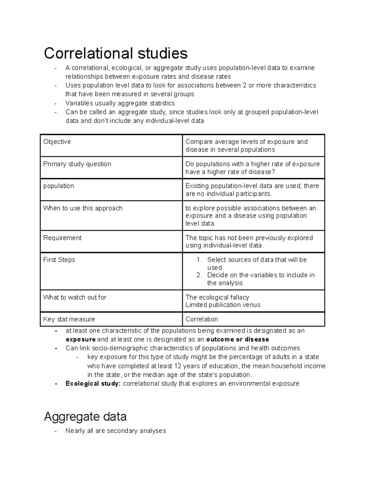 Chapter 14 Correlational studies Correlational studies A
