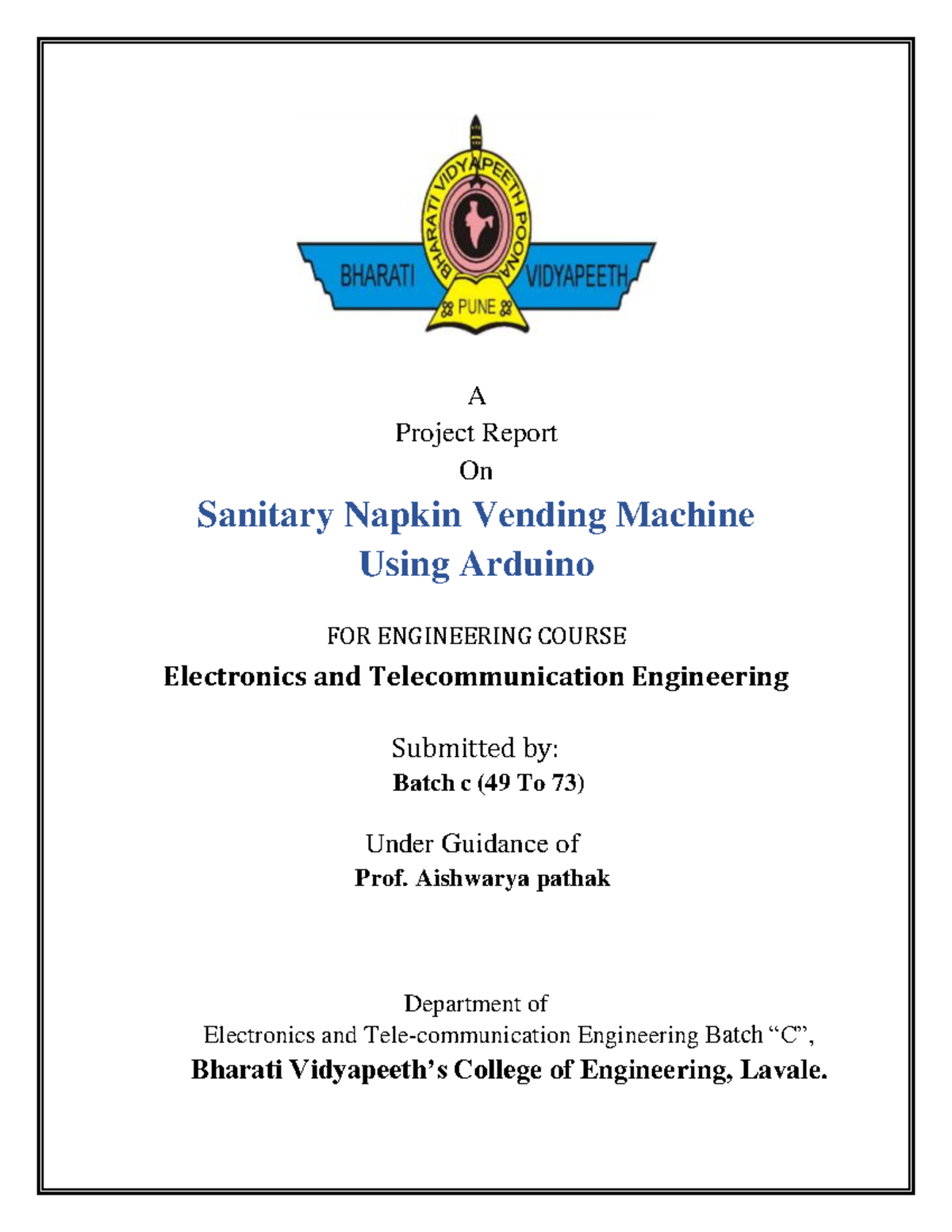 napkin vending machine removed A Project Report On Sanitary