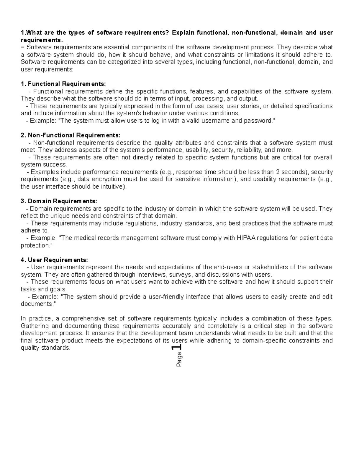 Software Engineer Sloution - Page 1 1 are the types of software ...