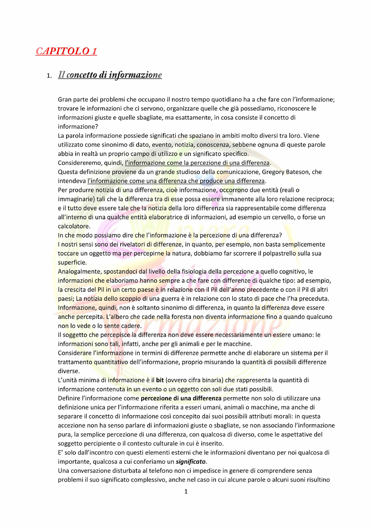 Sociologia Della Comunicazione Luciano Paccagnella Capitol 0 1 1 Ii Concetto In Ormazione 3428