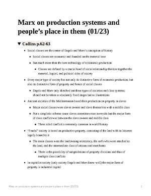 Exam 1 Study Guide Questions - Exam 1 Study Guide Questions Marx ...