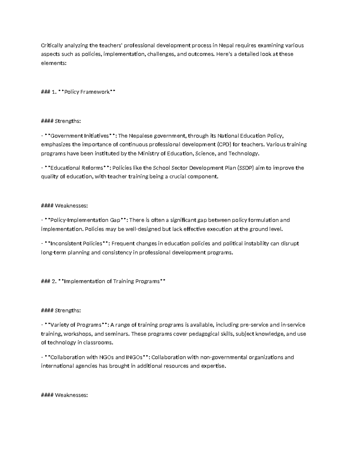 New Microsoft Office Word Document - Critically analyzing the teachers ...
