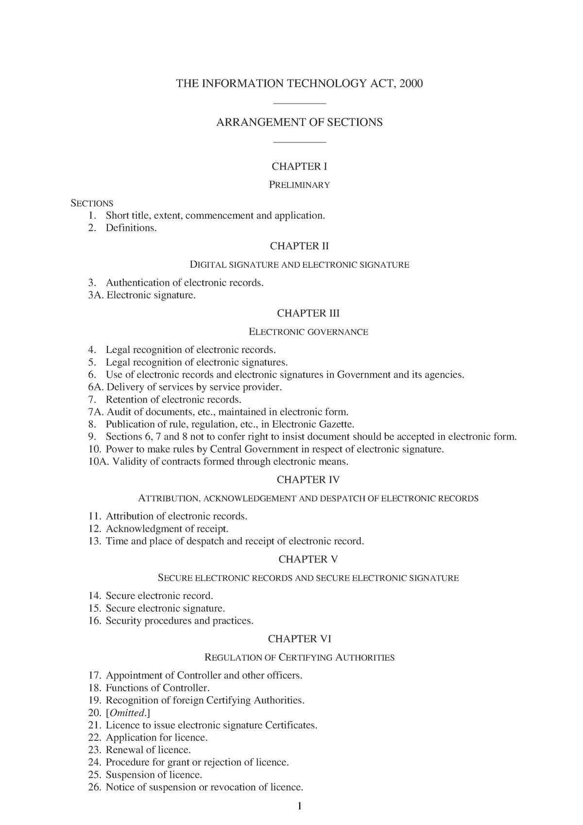 Information Technology Act, 2000 - THE INFORMATION TECHNOLOGY ACT, 2000 ...