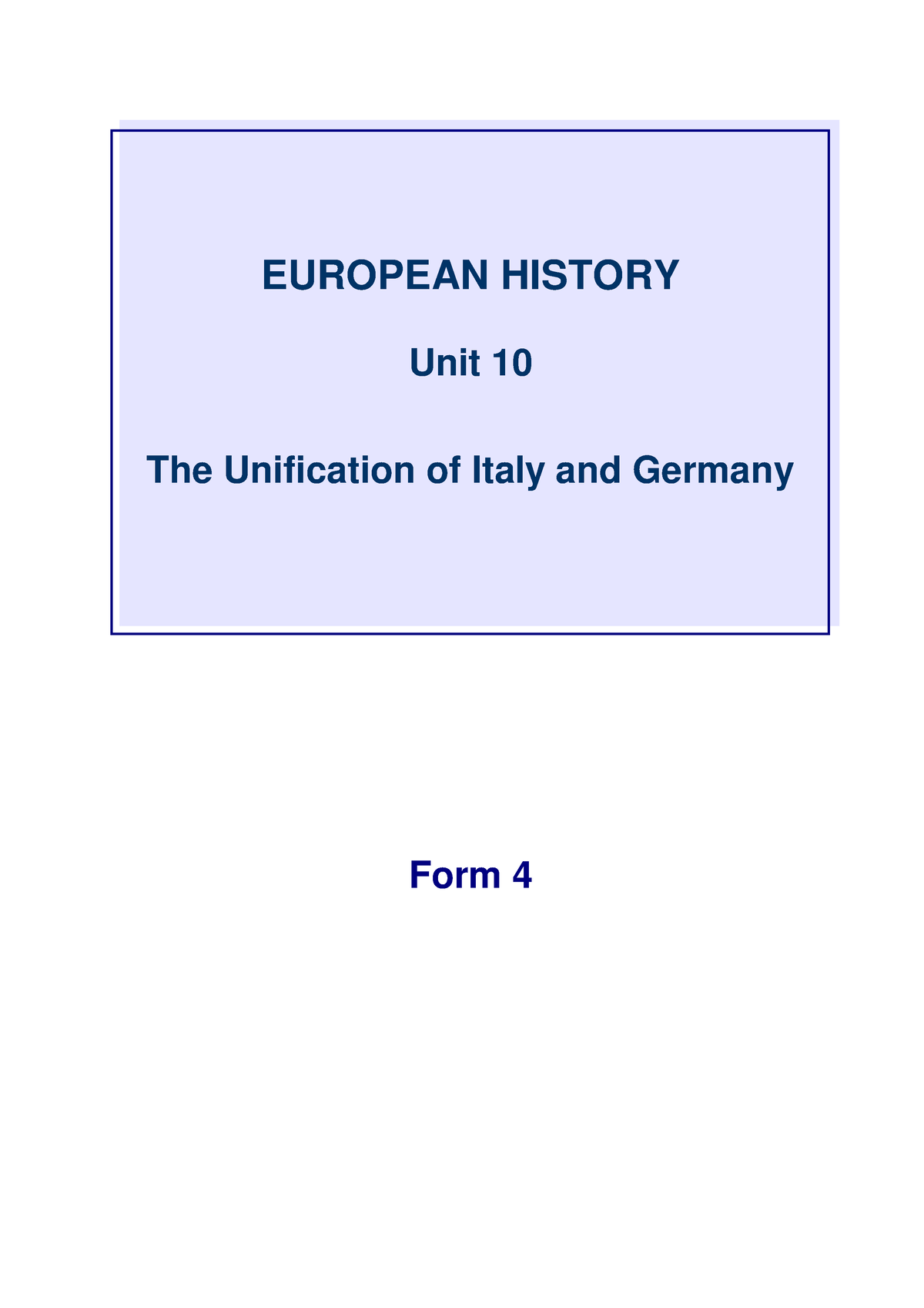 Unit 10 The Unification Of Italy Germany 9p Form 4 EUROPEAN HISTORY   Thumb 1200 1698 