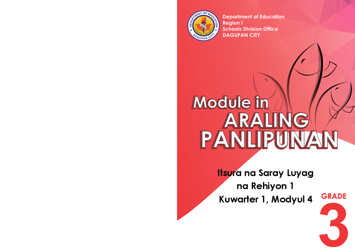 Final AP 3-Q1-Modyul 4 - Module - Itsura Na Saray Luyag Na Rehiyon 1 ...