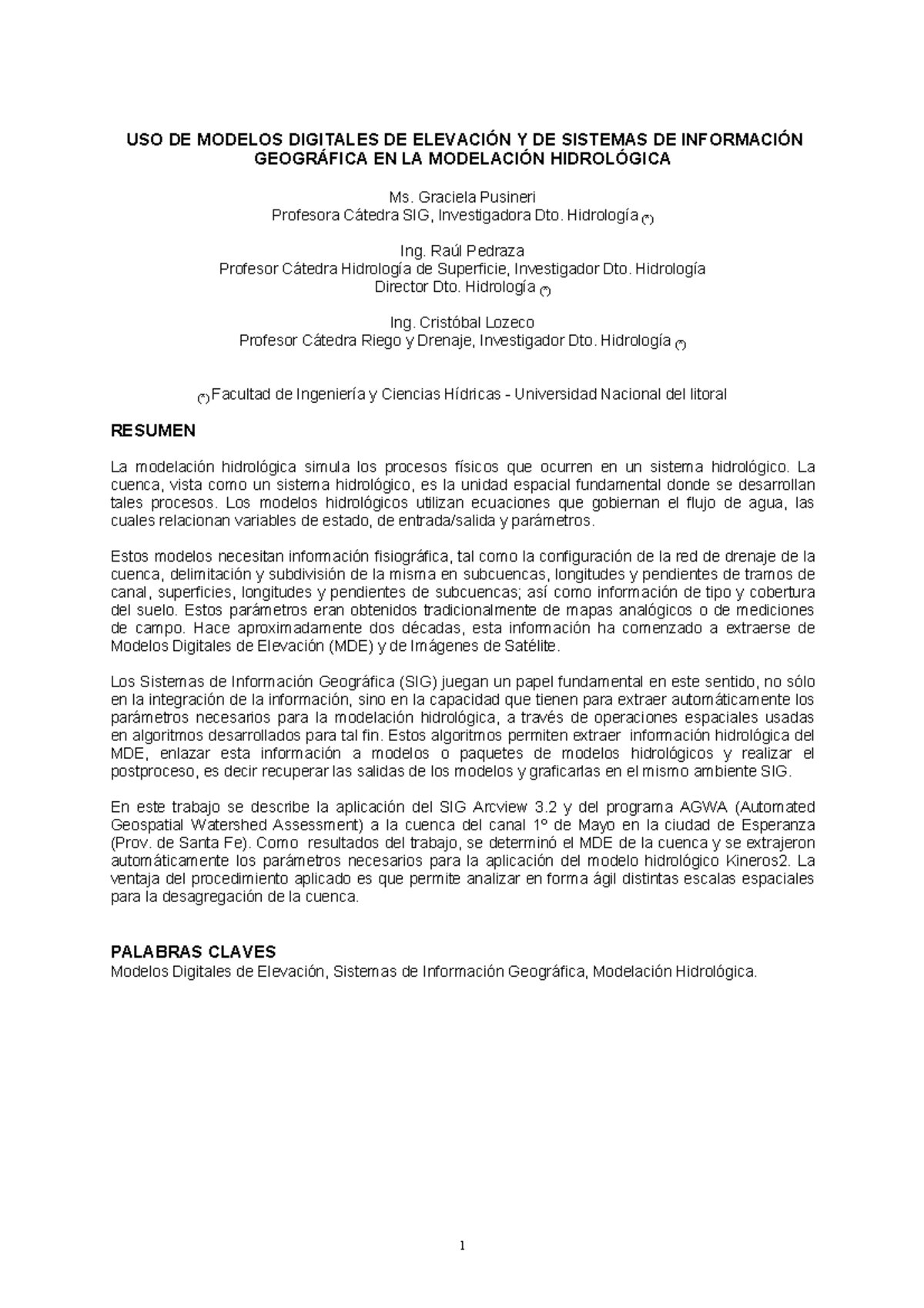 USO DE Modelos Digitales DE Elevacion Y - USO DE MODELOS DIGITALES DE ...