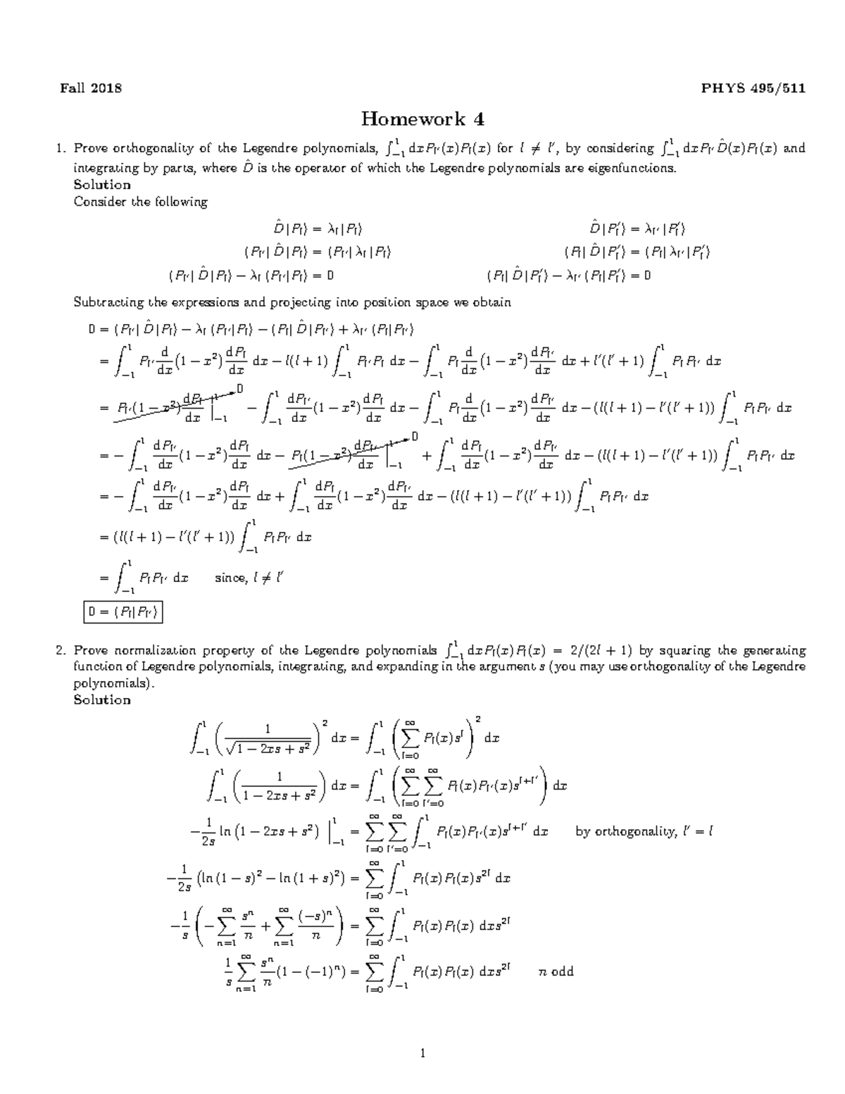 Homework 4 Spherical Harmonics Studocu