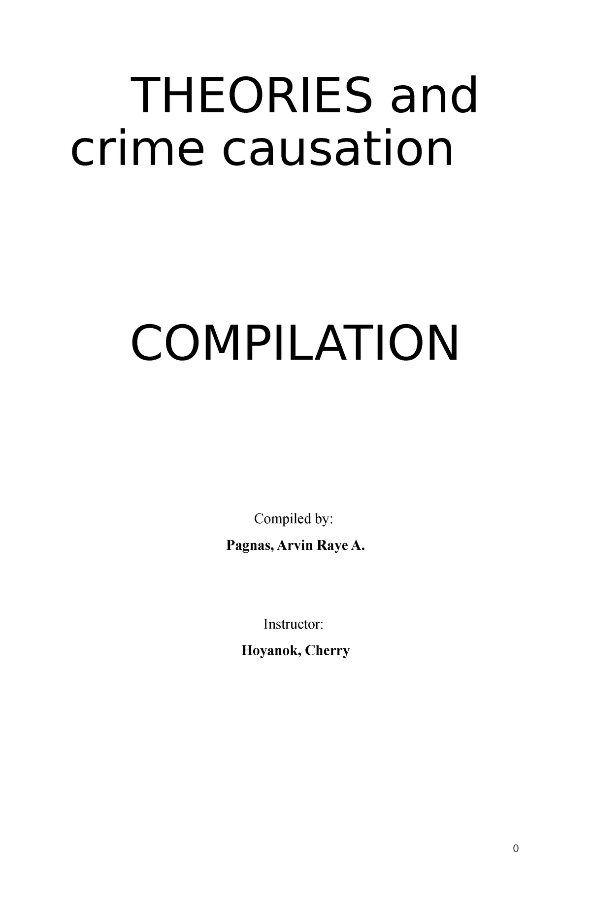 Theories And Crime Causation (book Bind) - THEORIES And Crime Causation ...