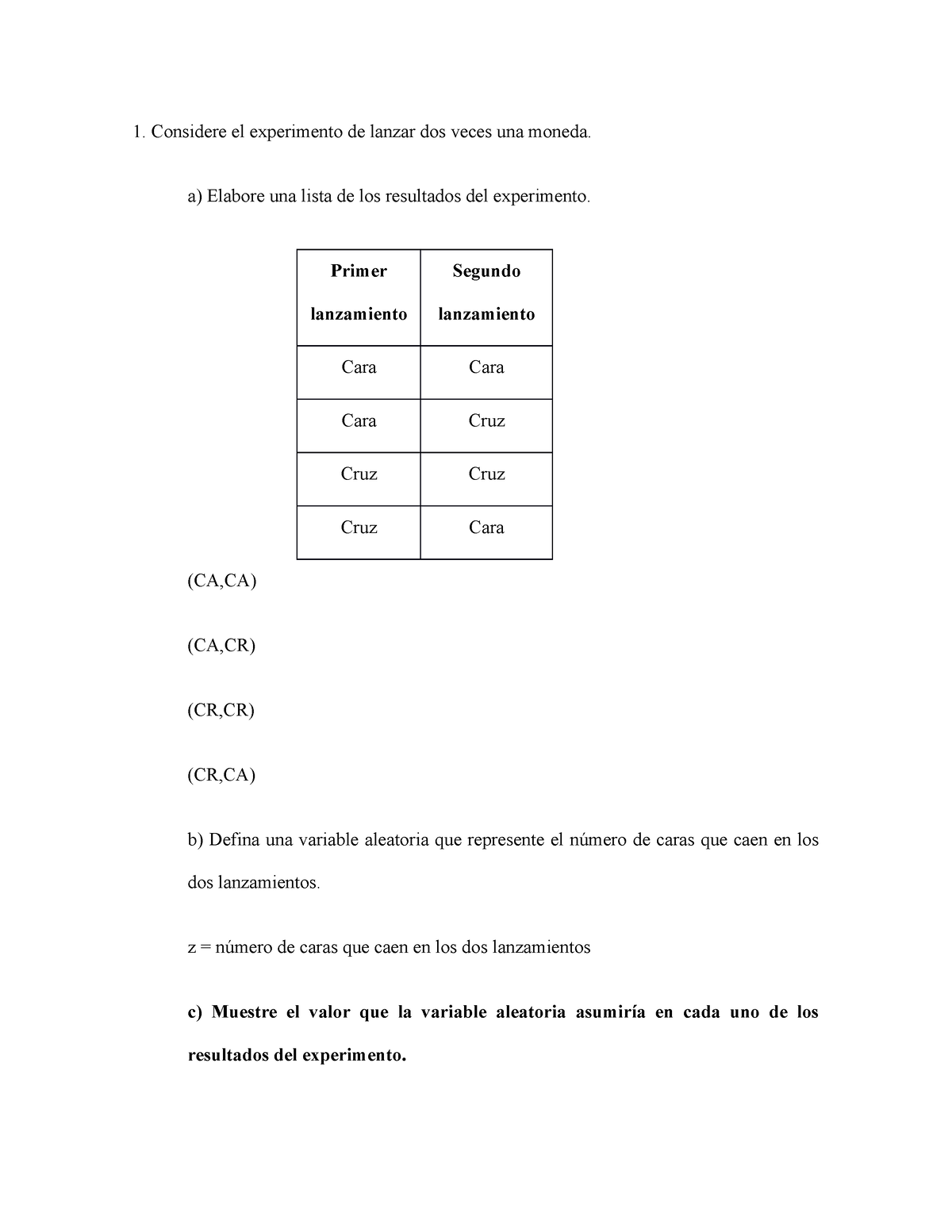 Y Corregido Por El Maestro Considere El Experimento De Lanzar