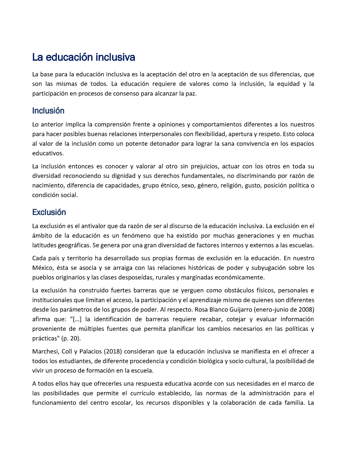 La Educación Inclusiva - La Educación Inclusiva La Base Para La ...