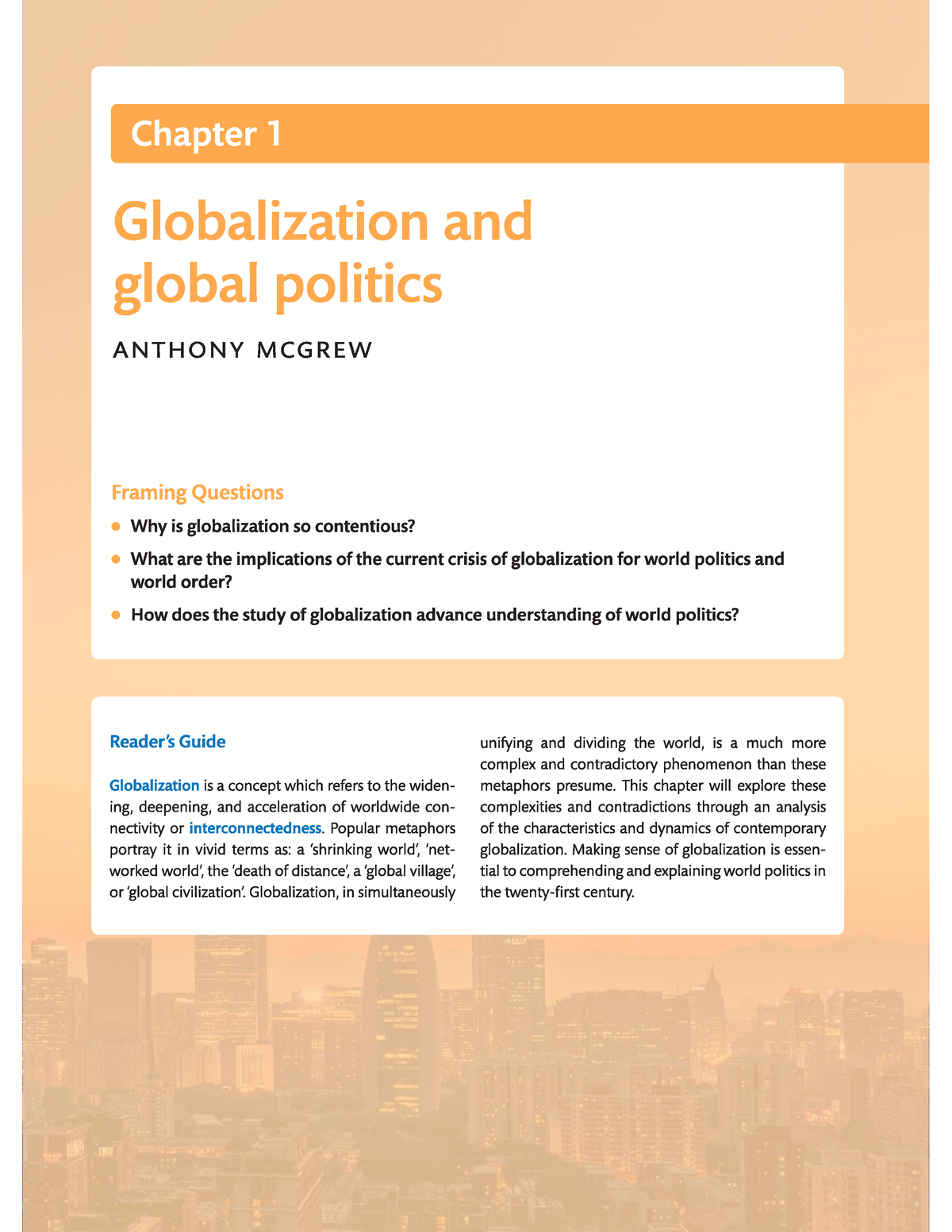 global politics short essay