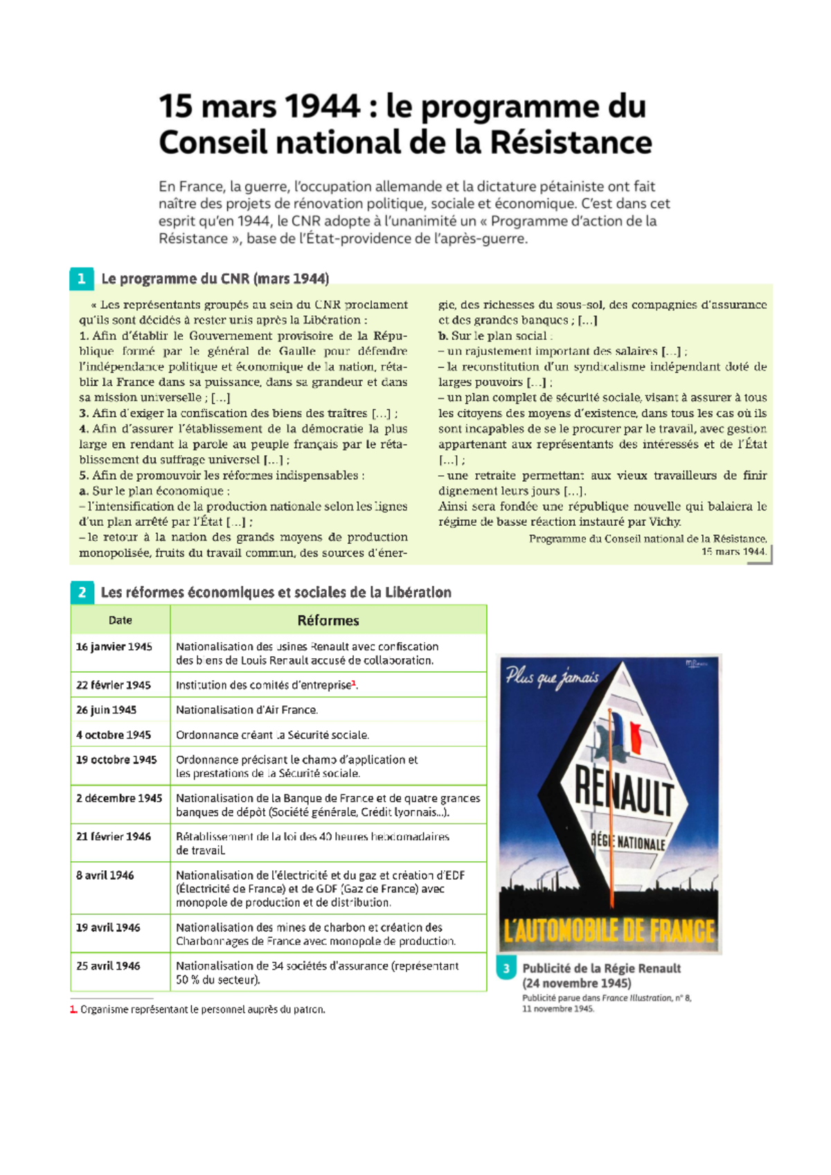 DOC Eleve LE CNR - fiche document sur le CNR tirée d'un manuel d ...