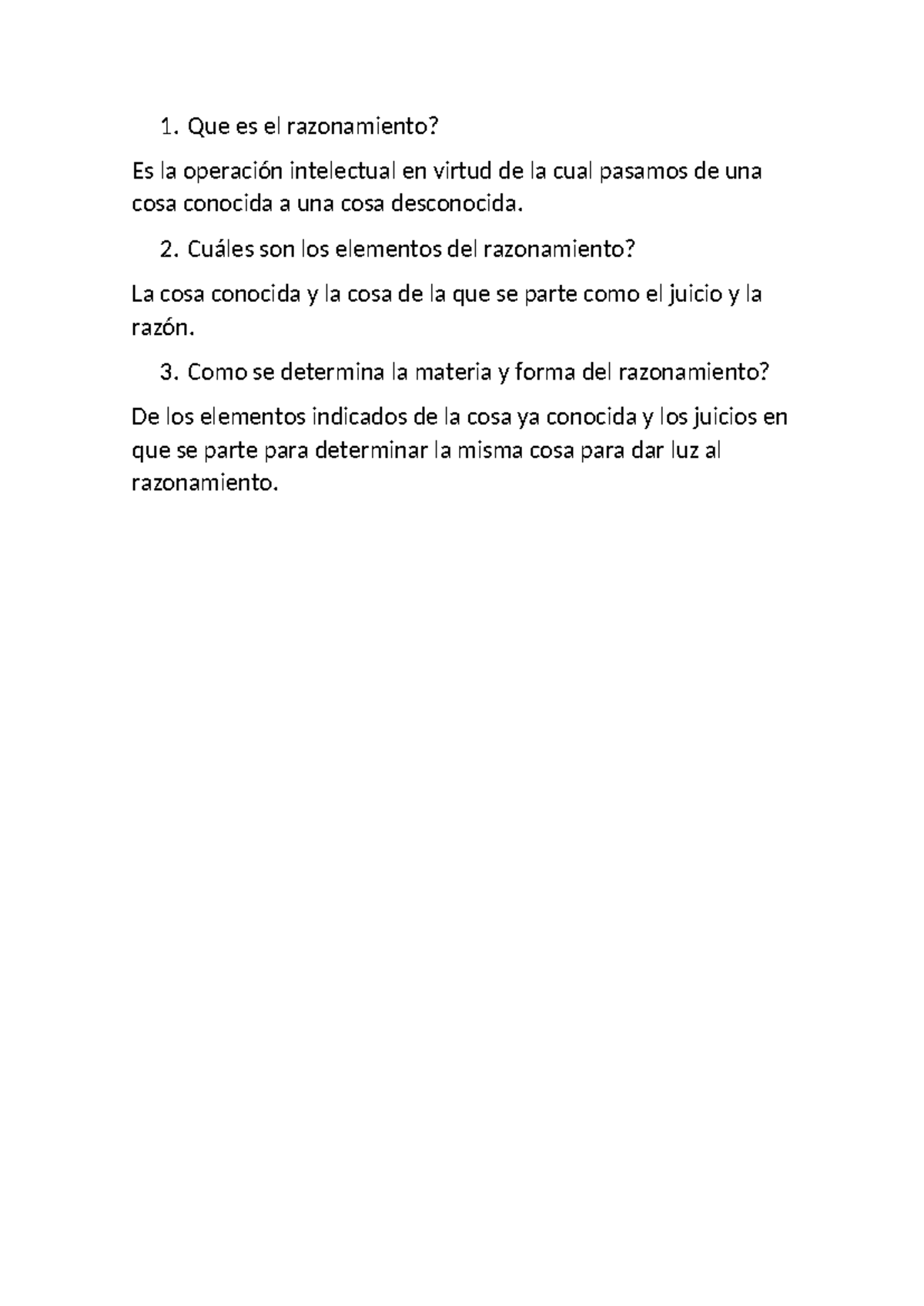 Que es el razonamiento - Matemática - Que es el razonamiento? Es la ...