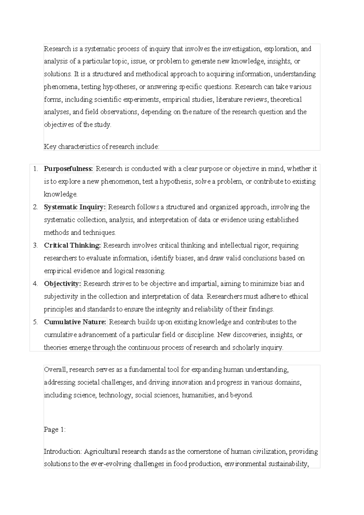 Indiv research 1 - practical - Research is a systematic process of ...