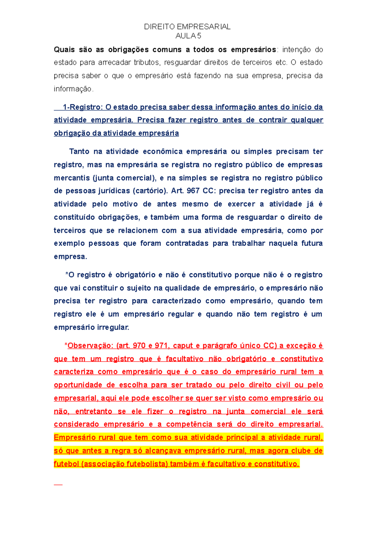 Direito Empresarial Aula 5 - DIREITO EMPRESARIAL AULA 5 Quais São As ...