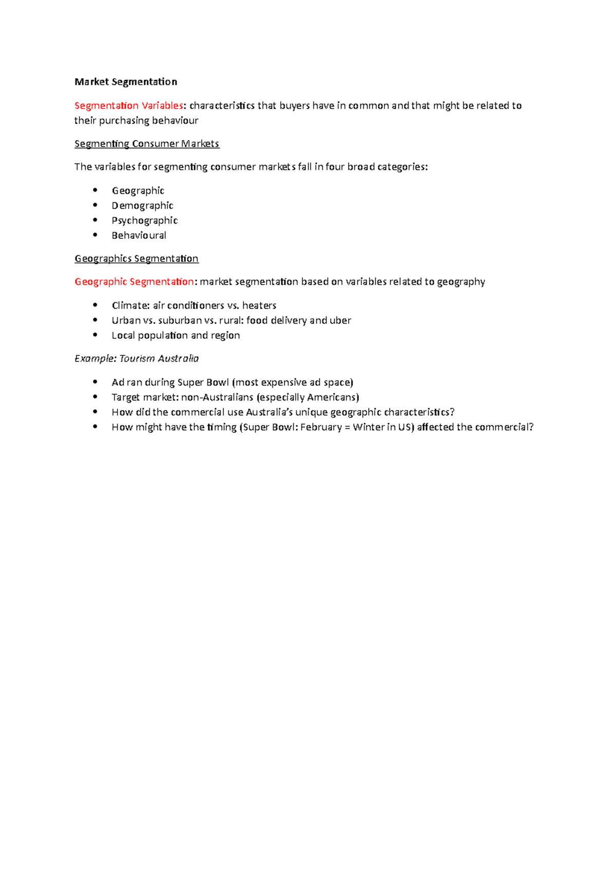 assignment 2 market segmentation memo (week 4)