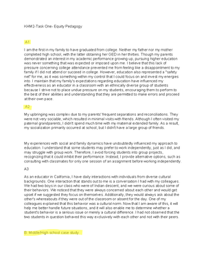 D307 Task 2 Passed - (D307) Task 2 A Constructivist A People learn from ...