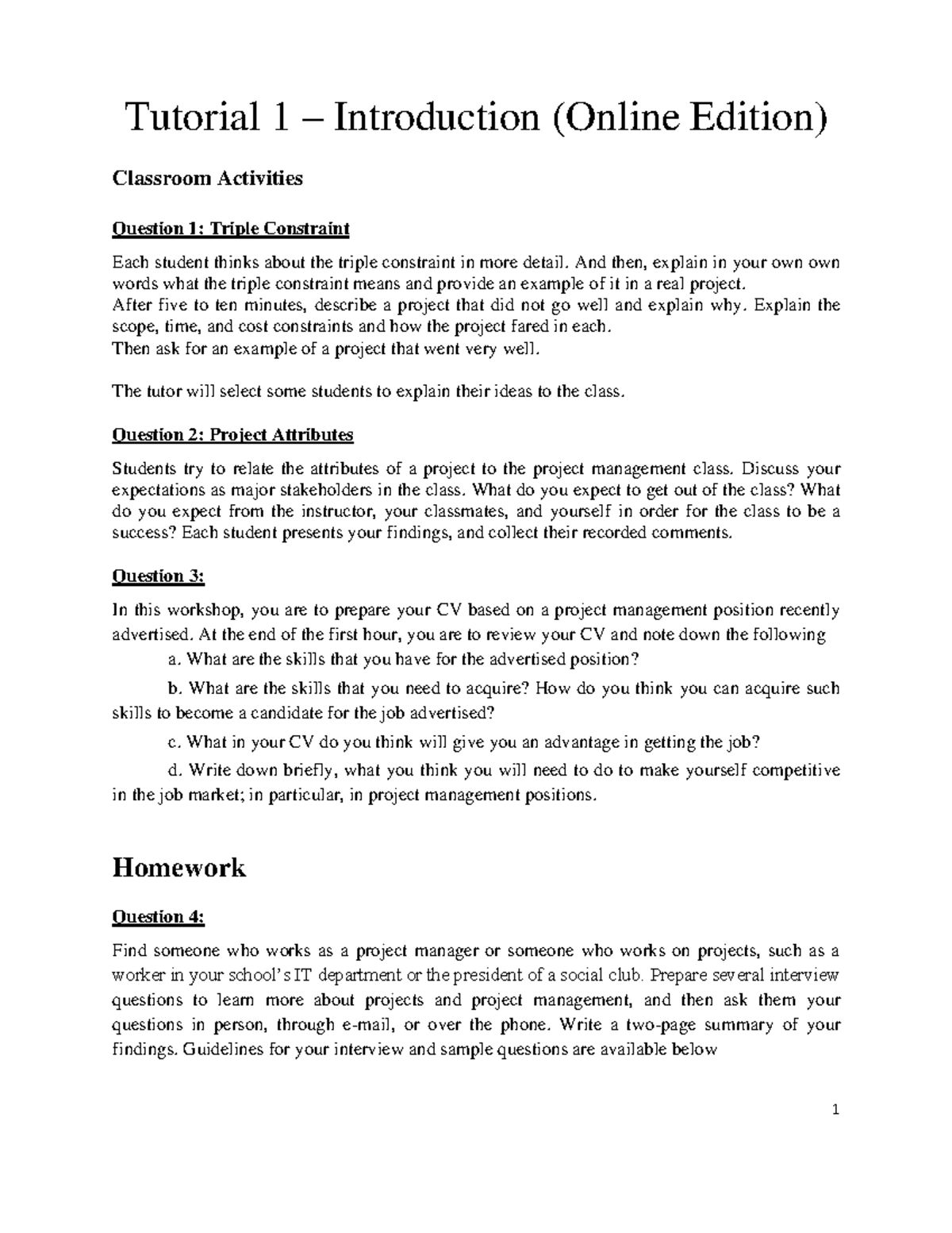 Tutorial-01 DSA question - 1 Tutorial 1 – Introduction (Online Edition ...